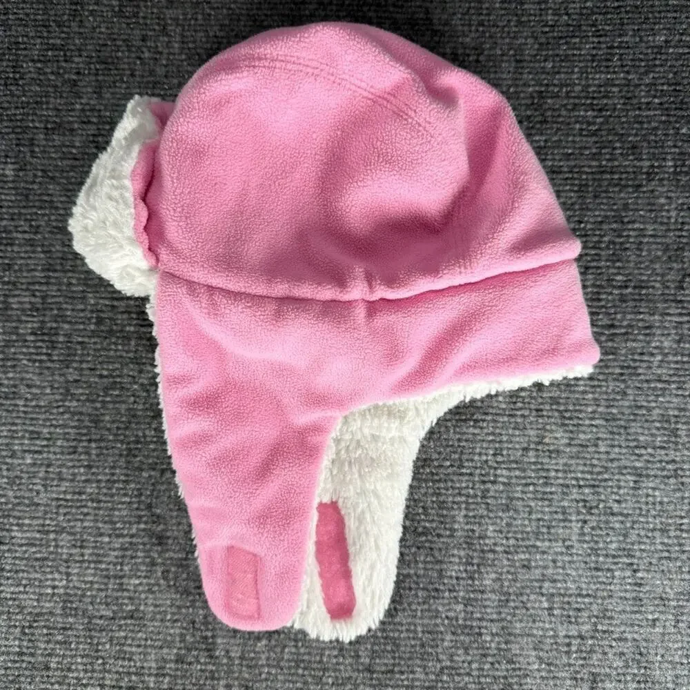 Carhartt Ear Flap Hat Infant Toddler Pink Winter Trapper Sherpa Lined Soft Warm